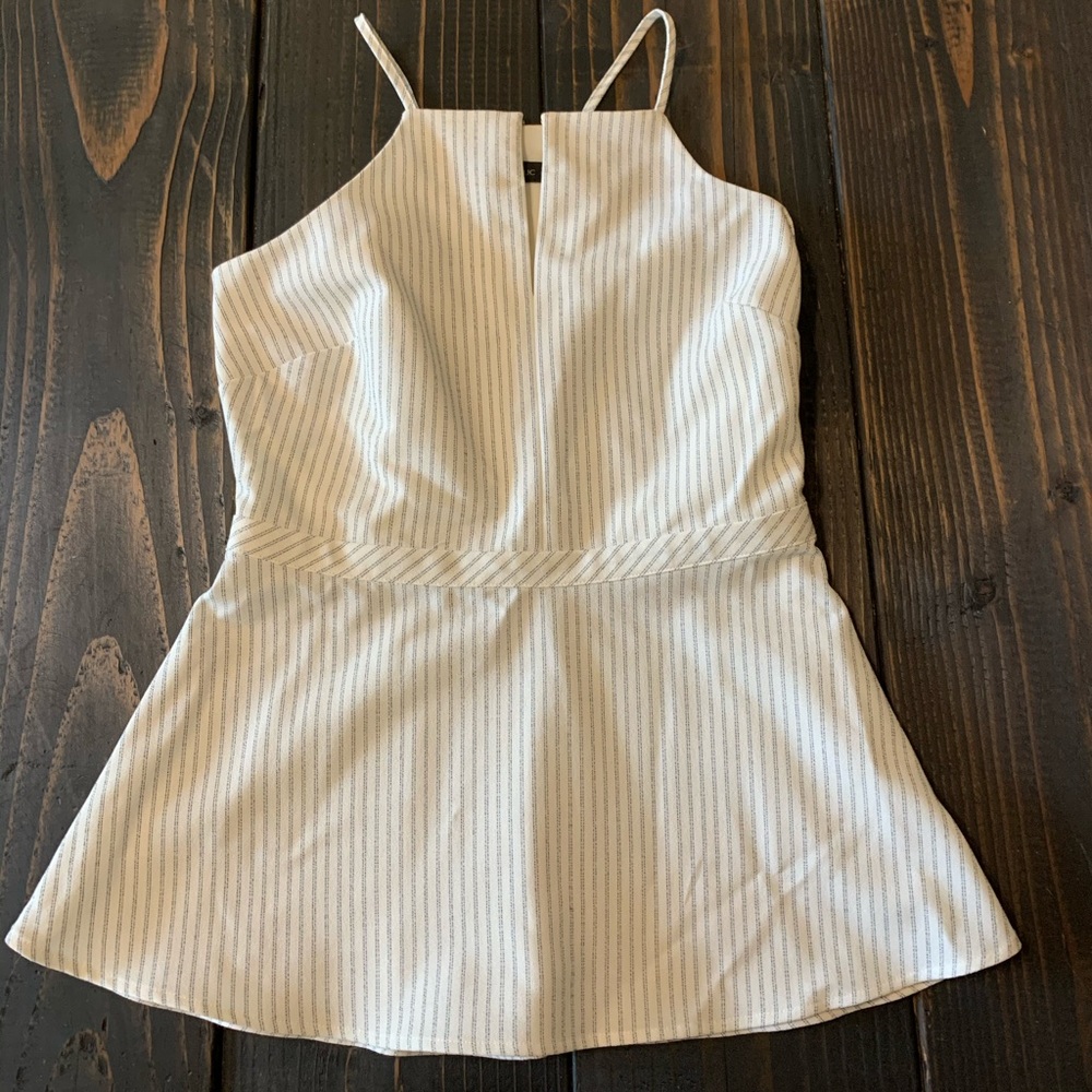 Banana republic striped peplum